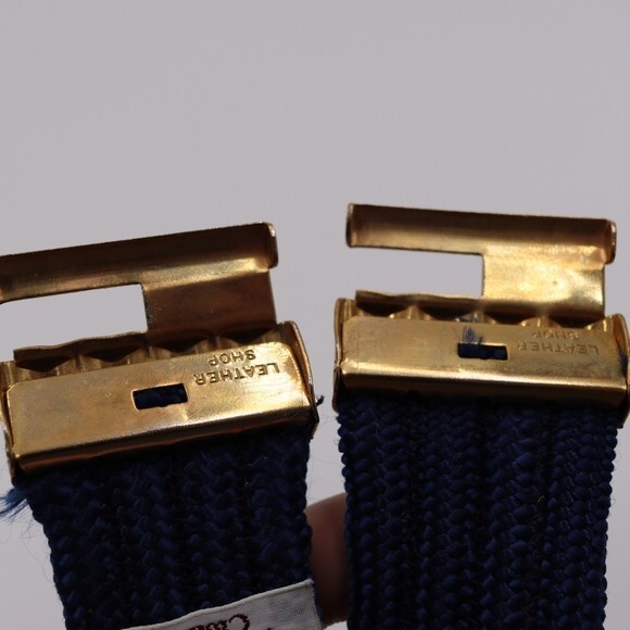 Jos a Bank Vintage Cord Belt Gold Bow and Clasp - Picture 9 of 9